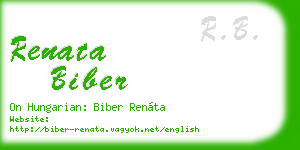 renata biber business card